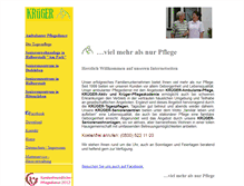 Tablet Screenshot of pflegedienst-krueger.de